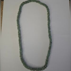 India Made Raw Emerald Chips Vintage Handmade Statement Necklace